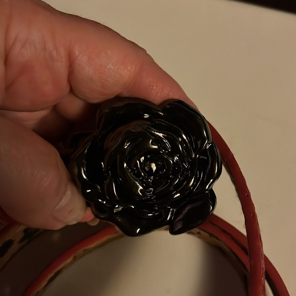 Betsy Johnson small red belt - Picture 2 of 3